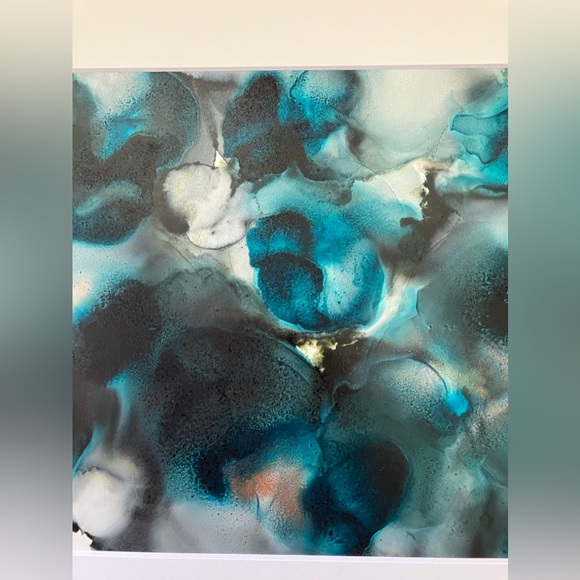 New Original Signed Artwork Alcohol Ink on Paper 163 - Picture 3 of 5